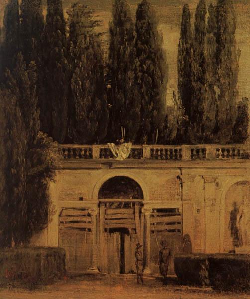 Diego Velazquez View of the Garden of the Villa Medici in Rome